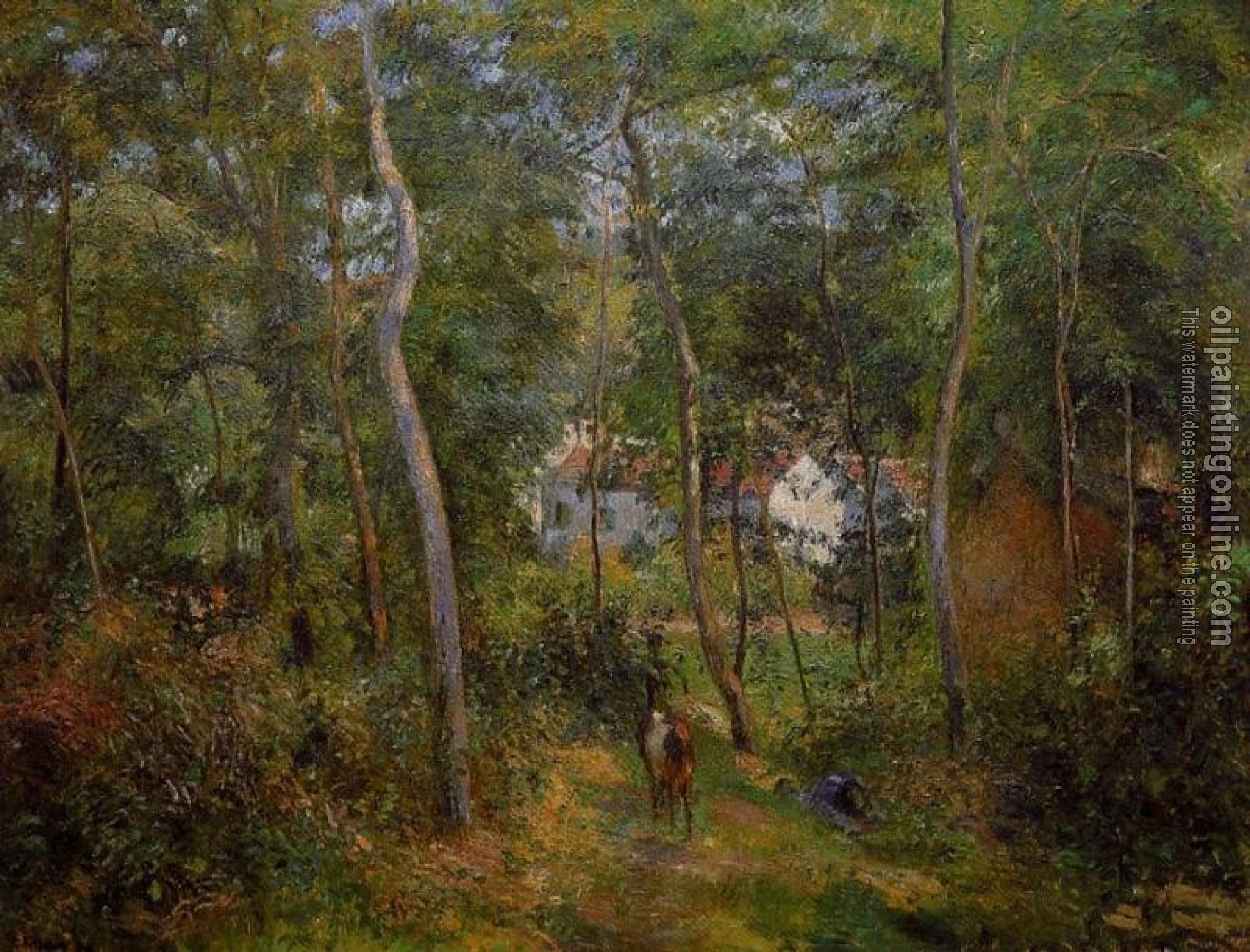 Pissarro, Camille - The Backwoods of l'Hermitage, Pontoise